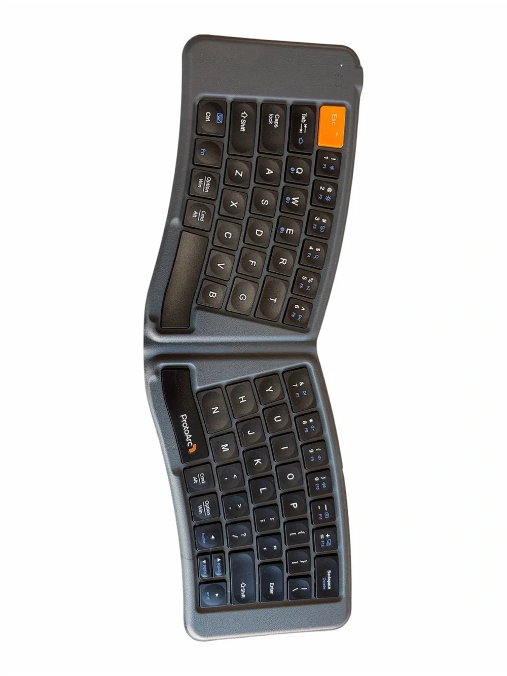 ProtoArc XK08 Foldable Bluetooth Keyboard Wireless Portable Multi-Device Untest